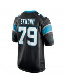 Ikem Ekwonu Carolina Panthers Nike Player Game Jersey - Black