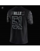 Sam Mills Carolina Panthers Nike Retired Player RFLCTV Limited Jersey - Black