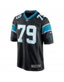 Ikem Ekwonu Carolina Panthers Nike Player Game Jersey - Black