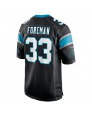 D'Onta Foreman Carolina Panthers Nike Game Player Jersey - Black