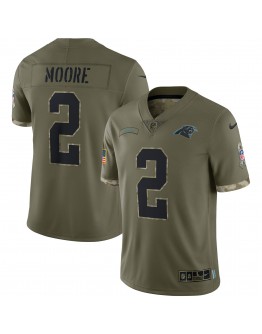 D.J. Moore Carolina Panthers Nike 2022 Salute To Service Limited Jersey - Olive