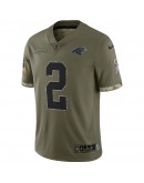 D.J. Moore Carolina Panthers Nike 2022 Salute To Service Limited Jersey - Olive