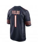 Justin Fields Chicago Bears Nike Player Game Jersey - Navy