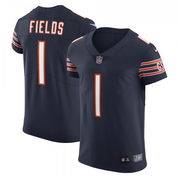 Justin Fields Chicago Bears Nike Vapor Elite Jersey - Navy