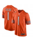 Justin Fields Chicago Bears Nike Player Game Jersey - Orange