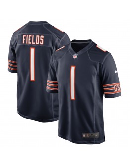 Justin Fields Chicago Bears Nike Player Game Jersey - Navy