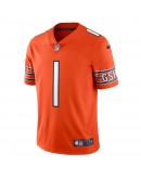 Justin Fields Chicago Bears Nike Alternate Vapor Limited Jersey - Orange