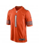 Justin Fields Chicago Bears Nike Player Game Jersey - Orange