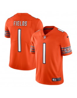 Justin Fields Chicago Bears Nike Alternate Vapor Limited Jersey - Orange