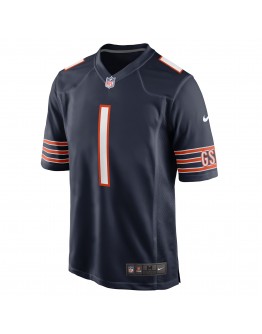 Justin Fields Chicago Bears Nike Player Game Jersey - Navy