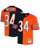 Walter Payton Chicago Bears Mitchell & Ness 1985 Split Legacy Replica Jersey - Navy/Orange