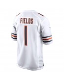 Justin Fields Chicago Bears Nike Player Game Jersey - White