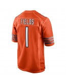 Justin Fields Chicago Bears Nike Player Game Jersey - Orange