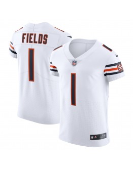 Justin Fields Chicago Bears Nike Vapor Elite Jersey - White