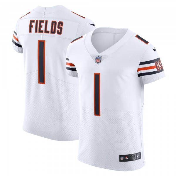 Justin Fields Chicago Bears Nike Vapor Elite Jersey - White