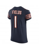 Justin Fields Chicago Bears Nike Vapor Elite Jersey - Navy