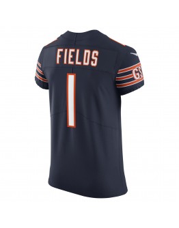 Justin Fields Chicago Bears Nike Vapor Elite Jersey - Navy