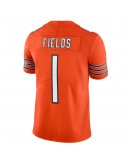 Justin Fields Chicago Bears Nike Alternate Vapor Limited Jersey - Orange