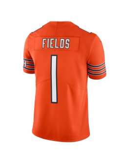 Justin Fields Chicago Bears Nike Alternate Vapor Limited Jersey - Orange