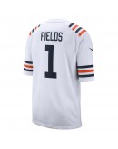 Justin Fields Chicago Bears Nike 2021 NFL Draft First Round Pick Alternate Classic Game Jersey - White