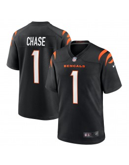 Ja'Marr Chase Cincinnati Bengals Nike 2021 NFL Draft First Round Pick Game Jersey - Black