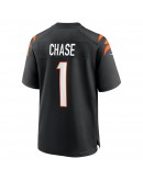 Ja'Marr Chase Cincinnati Bengals Nike 2021 NFL Draft First Round Pick Game Jersey - Black