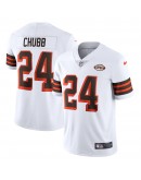 Nick Chubb Cleveland Browns Nike 1946 Collection Alternate Vapor Limited Jersey - White