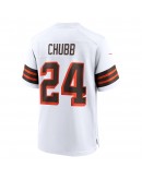 Nick Chubb Cleveland Browns Nike 1946 Collection Alternate Game Jersey - White