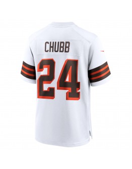 Nick Chubb Cleveland Browns Nike 1946 Collection Alternate Game Jersey - White