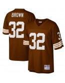 Jim Brown Cleveland Browns Mitchell & Ness Big & Tall 1963 Retired Player Replica Jersey - Brown