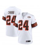 Nick Chubb Cleveland Browns Nike 1946 Collection Alternate Game Jersey - White