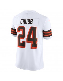 Nick Chubb Cleveland Browns Nike 1946 Collection Alternate Vapor Limited Jersey - White