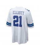 Ezekiel Elliott Dallas Cowboys Nike Team Game Jersey - White