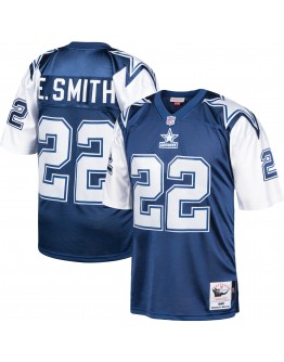 Emmitt Smith Dallas Cowboys Mitchell & Ness 1995 Authentic Retired Player Jersey - Navy/White