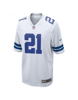 Ezekiel Elliott Dallas Cowboys Nike Team Game Jersey - White