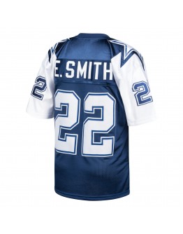 Emmitt Smith Dallas Cowboys Mitchell & Ness 1995 Authentic Retired Player Jersey - Navy/White