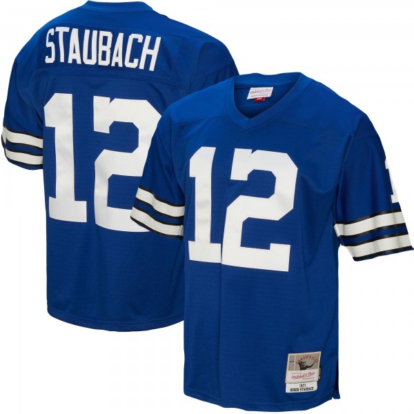 Roger Staubach Dallas Cowboys Mitchell & Ness 1971 Legacy Replica Jersey - Royal