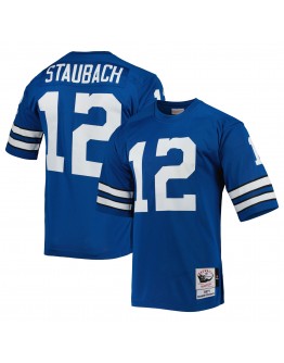 Roger Staubach Dallas Cowboys Mitchell & Ness 1971 Authentic Throwback Retired Player Jersey - Blue