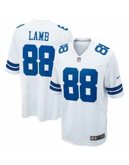 CeeDee Lamb Dallas Cowboys Nike Game Team Jersey - White