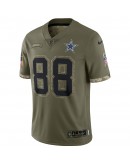 CeeDee Lamb Dallas Cowboys Nike 2022 Salute To Service Limited Jersey - Olive