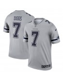 Trevon Diggs Dallas Cowboys Nike Inverted Legend Jersey - Gray