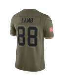 CeeDee Lamb Dallas Cowboys Nike 2022 Salute To Service Limited Jersey - Olive