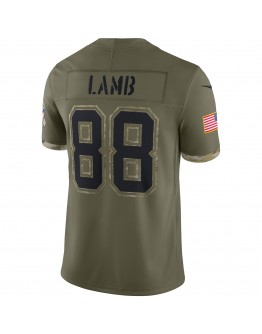 CeeDee Lamb Dallas Cowboys Nike 2022 Salute To Service Limited Jersey - Olive