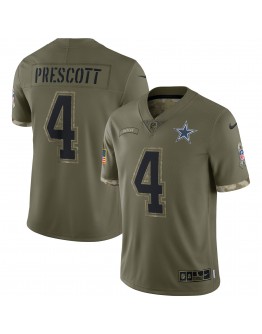 Dak Prescott Dallas Cowboys Nike 2022 Salute To Service Limited Jersey - Olive