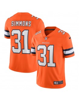 Justin Simmons Denver Broncos Nike Alternate Vapor Limited Jersey - Orange