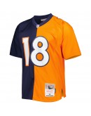 Peyton Manning Denver Broncos Mitchell & Ness 2015 Split Legacy Replica Jersey - Navy/Orange