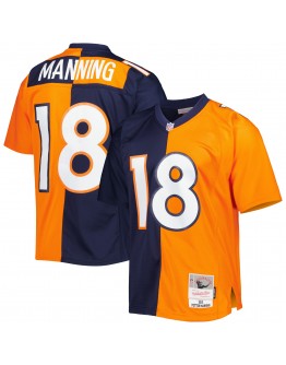 Peyton Manning Denver Broncos Mitchell & Ness 2015 Split Legacy Replica Jersey - Navy/Orange