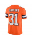 Justin Simmons Denver Broncos Nike Alternate Vapor Limited Jersey - Orange