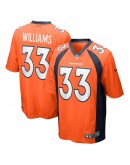 Javonte Williams Denver Broncos Nike Player Game Jersey - Orange