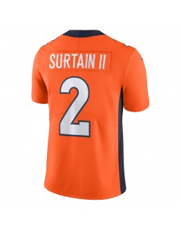 Patrick Surtain II Denver Broncos Nike  Vapor Untouchable Limited Jersey - Orange